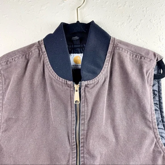 Carhartt Brown Vest with Black Collar - Picture 3 of 10